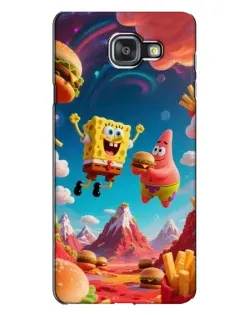 Чехол для Samsung Galaxy A7 2016 (A7100, A710F) с картинкой «Космический фастфуд»