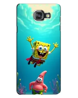 Чехол для Samsung Galaxy A7 2016 (A7100, A710F) с картинкой «Спанч Боб под водой»