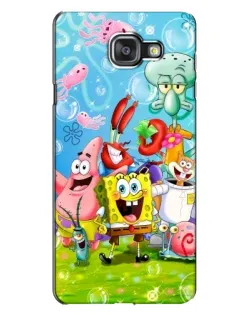 Чехол для Samsung Galaxy A7 2016 (A7100, A710F) с картинкой «Губка Боб и друзья»