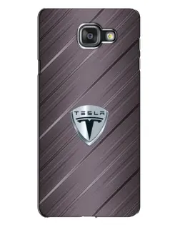 Чехол для Samsung Galaxy A7 2016 (A7100, A710F) с картинкой «Металлическая текстура Tesla»