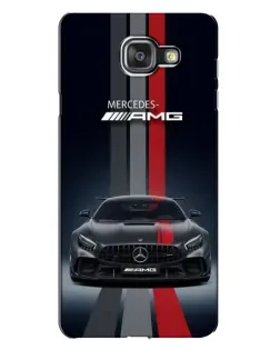 Чехол для Samsung Galaxy A7 2016 (A7100, A710F) с картинкой «Mercedes — белый карбон»
