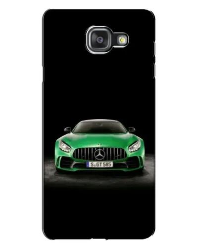Чехол для Samsung Galaxy A7 2016 (A7100, A710F) с картинкой «Mercedes — неоновый лого»