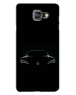 Чехол для Samsung Galaxy A7 2016 (A7100, A710F) с картинкой «Mercedes — силуэт авто»