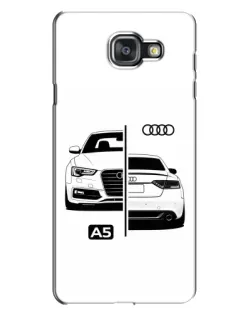 Чехол для Samsung Galaxy A7 2016 (A7100, A710F) с картинкой «Audi — контрастный дизайн»