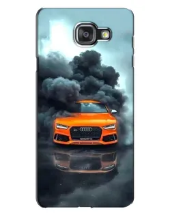 Чехол для Samsung Galaxy A7 2016 (A7100, A710F) с картинкой «Audi в облаках дыма»