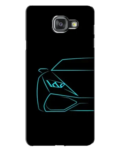 Чехол для Samsung Galaxy A7 2016 (A7100, A710F) с картинкой «Голубой силуэт Lamborghini» Чехол для Samsung Galaxy A7 2016 (A7100, A710F) с картинкой «Голубой силуэт Lamborghini»