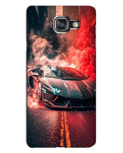 Чехол для Samsung Galaxy A7 2016 (A7100, A710F) с картинкой «Lamborghini красный дым» Чехол для Samsung Galaxy A7 2016 (A7100, A710F) с картинкой «Lamborghini красный дым»