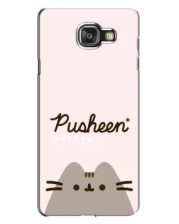 Чехол для Samsung Galaxy A7 2016 (A7100, A710F) с картинкой «Pusheen логотип» Чехол для Samsung Galaxy A7 2016 (A7100, A710F) с картинкой «Pusheen логотип»