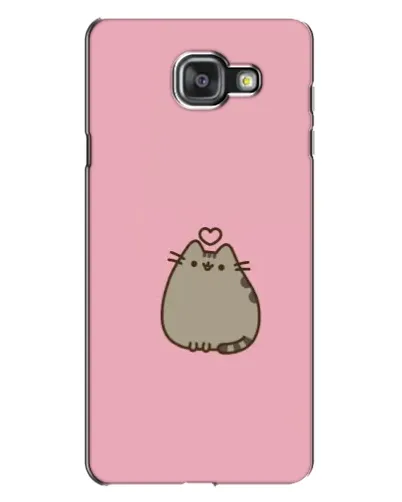 Чехол для Samsung Galaxy A7 2016 (A7100, A710F) с картинкой «Pusheen сердце»