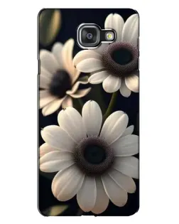 Чехол для Samsung Galaxy A7 2016 (A7100, A710F) с картинкой «Белые маргаритки макро»