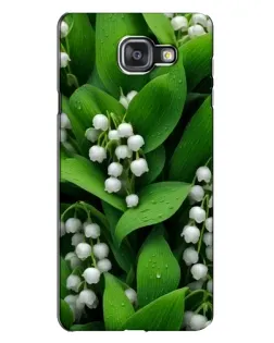Чехол для Samsung Galaxy A7 2016 (A7100, A710F) с картинкой «Ландыши в зелени»