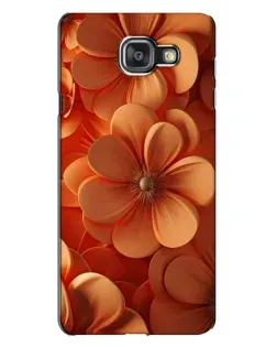 Чехол для Samsung Galaxy A7 2016 (A7100, A710F) с картинкой «Оранжевый макро цветок»