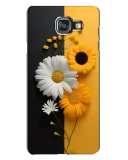Чехол для Samsung Galaxy A7 2016 (A7100, A710F) с картинкой «Подсолнух и ромашка»