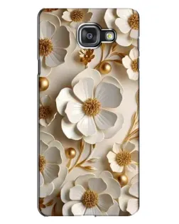 Чехол для Samsung Galaxy A7 2016 (A7100, A710F) с картинкой «Белие бумажние  цвети»