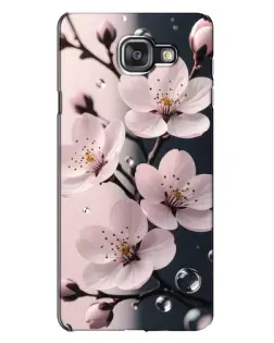 Чехол для Samsung Galaxy A7 2016 (A7100, A710F) с картинкой «Нежная сакура и капли»