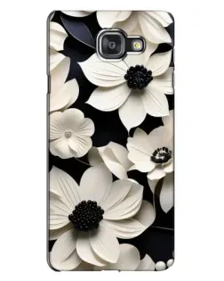 Чехол для Samsung Galaxy A7 2016 (A7100, A710F) с картинкой «Объемные белые цветы»
