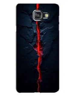 Чехол для Samsung Galaxy A7 2016 (A7100, A710F) с картинкой «Kрасная лавовая трещина»