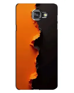 Чехол для Samsung Galaxy A7 2016 (A7100, A710F) с картинкой «Оранжевый разлом»