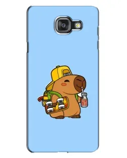 Чехол для Samsung Galaxy A7 2016 (A7100, A710F) с картинкой «Капибара на скейте»