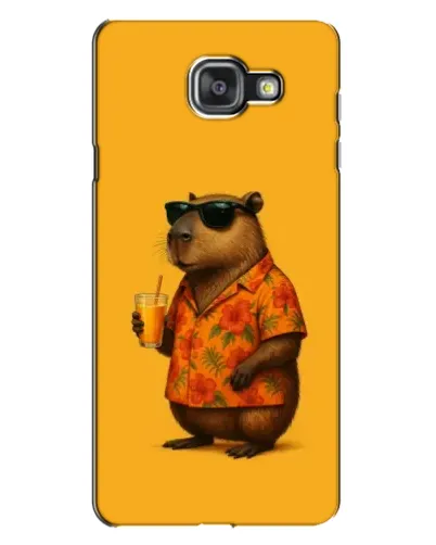 Чехол для Samsung Galaxy A7 2016 (A7100, A710F) с картинкой «Капибара на отдыхе» Чехол для Samsung Galaxy A7 2016 (A7100, A710F) с картинкой «Капибара на отдыхе»