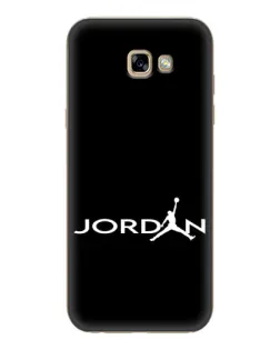 Чехол для Samsung Galaxy A7 2017 (A720, A720F) с картинкой «Jordan White Logo»