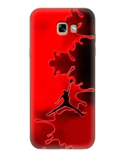 Чехол для Samsung Galaxy A7 2017 (A720, A720F) с картинкой «Jordan Red Smoke»