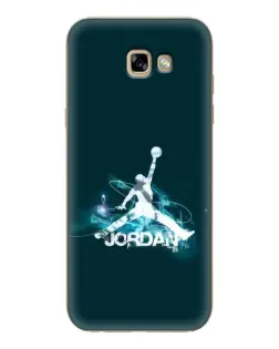 Чехол для Samsung Galaxy A7 2017 (A720, A720F) с картинкой «Jordan Blue Fire»