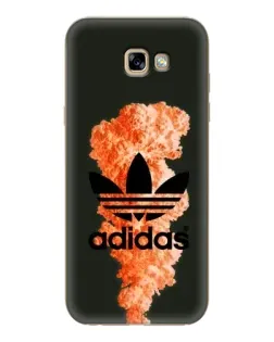 Чехол для Samsung Galaxy A7 2017 (A720, A720F) с картинкой «Оранжевый дым Adidas»