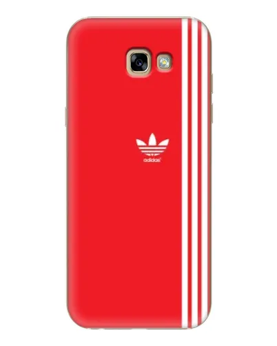 Чехол для Samsung Galaxy A7 2017 (A720, A720F) с картинкой «Красный минимализм Adidas»