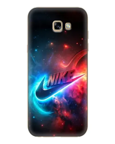 Чехол для Samsung Galaxy A7 2017 (A720, A720F) с картинкой «Огненный логотип Nike»