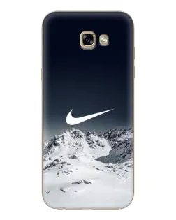 Чехол для Samsung Galaxy A7 2017 (A720, A720F) с картинкой «Nike — зимние горы»