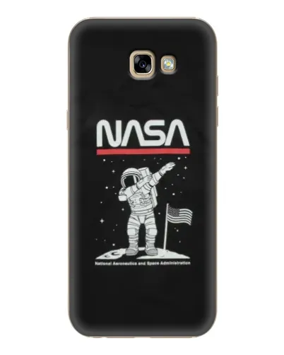 Чехол для Samsung Galaxy A7 2017 (A720, A720F) с картинкой «NASA — шагаем по Луне»