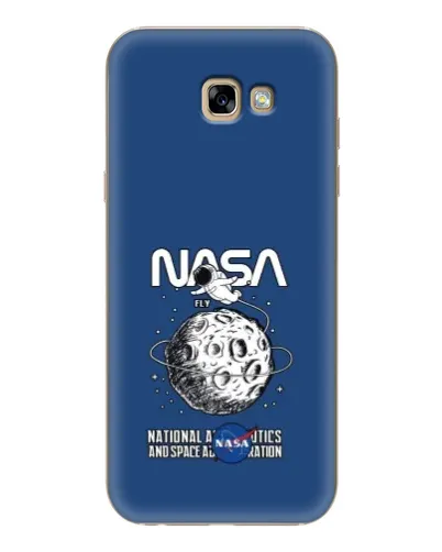 Чехол для Samsung Galaxy A7 2017 (A720, A720F) с картинкой «NASA — лунная миссия»