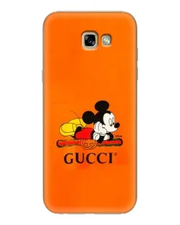 Чехол для Samsung Galaxy A7 2017 (A720, A720F) с картинкой «Микки Маус Gucci — оранж» Чехол для Samsung Galaxy A7 2017 (A720, A720F) с картинкой «Микки Маус Gucci — оранж»