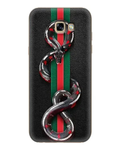 Чехол для Samsung Galaxy A7 2017 (A720, A720F) с картинкой «Gucci — змея на полосе» Чехол для Samsung Galaxy A7 2017 (A720, A720F) с картинкой «Gucci — змея на полосе»