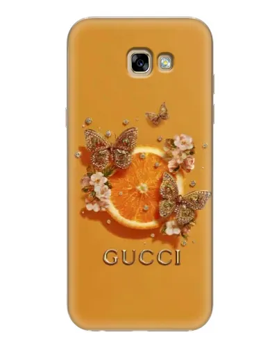 Чехол для Samsung Galaxy A7 2017 (A720, A720F) с картинкой «Gucci — золотые бабочки» Чехол для Samsung Galaxy A7 2017 (A720, A720F) с картинкой «Gucci — золотые бабочки»