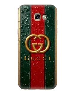 Чехол для Samsung Galaxy A7 2017 (A720, A720F) с картинкой «Gucci — фирменная полоса и золото» Чехол для Samsung Galaxy A7 2017 (A720, A720F) с картинкой «Gucci — фирменная полоса и золото»