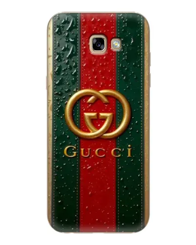 Чехол для Samsung Galaxy A7 2017 (A720, A720F) с картинкой «Gucci — фирменная полоса и золото» Чехол для Samsung Galaxy A7 2017 (A720, A720F) с картинкой «Gucci — фирменная полоса и золото»