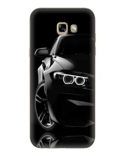 Чехол для Samsung Galaxy A7 2017 (A720, A720F) с картинкой «Черная BMW — профиль»