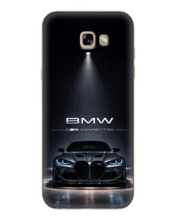 Чехол для Samsung Galaxy A7 2017 (A720, A720F) с картинкой «BMW сквозь ночной город»