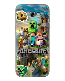 Чехол для Samsung Galaxy A7 2017 (A720, A720F) с картинкой «Замок Minecraft»