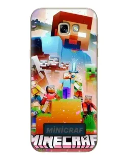 Чехол для Samsung Galaxy A7 2017 (A720, A720F) с картинкой «Minecraft герои игры»