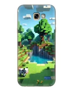 Чехол для Samsung Galaxy A7 2017 (A720, A720F) с картинкой «Minecraft летний день»