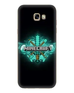 Чехол для Samsung Galaxy A7 2017 (A720, A720F) с картинкой «Minecraft Diamond лого»