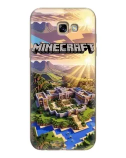 Чехол для Samsung Galaxy A7 2017 (A720, A720F) с картинкой «Minecraft панорама»