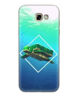 Чехол для Samsung Galaxy A7 2017 (A720, A720F) с картинкой «Черепаха Minecraft»