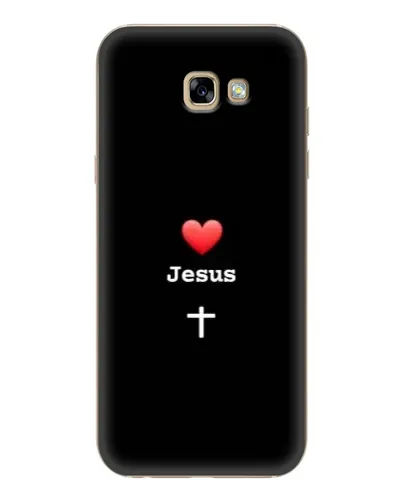 Чехол для Samsung Galaxy A7 2017 (A720, A720F) с картинкой «Сердце - Jesus»
