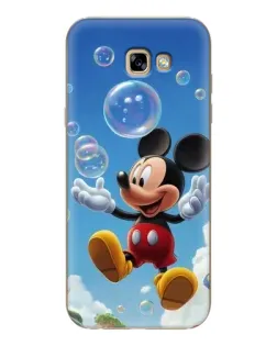 Чехол для Samsung Galaxy A7 2017 (A720, A720F) с картинкой «Mickey и мыльные пузыри»