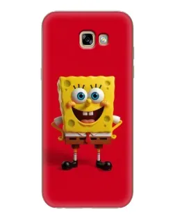 Чехол для Samsung Galaxy A7 2017 (A720, A720F) с картинкой «Спанч Боб на красном»