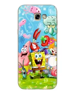 Чехол для Samsung Galaxy A7 2017 (A720, A720F) с картинкой «Губка Боб и друзья» Чехол для Samsung Galaxy A7 2017 (A720, A720F) с картинкой «Губка Боб и друзья»